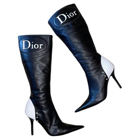 dior over the kneelace boots